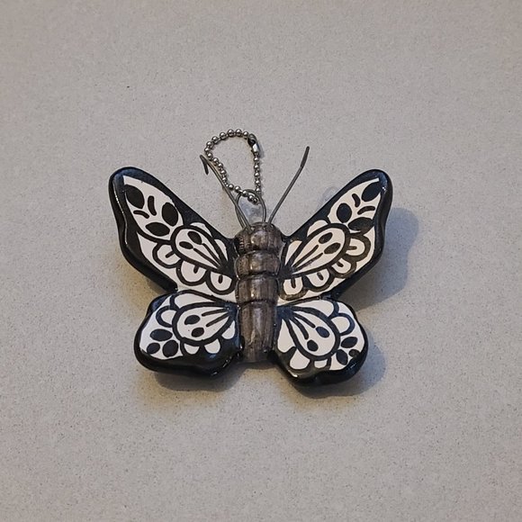 Handmade Pottery Butterfly Ornament - Picture 2 of 9